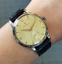 Raro ZENITH Sporto STELLINA ⭐ cal. 40 OROLOGIO POLSO ACCIAIO Vintage Wrist Watch