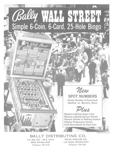 Wall street bally - wall, bingo