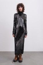 NWT ZARA LONG SEQUIN DRESS
