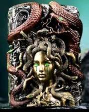  Accendino Zippo motivo 3D MEDUSA🐍 limited edition!