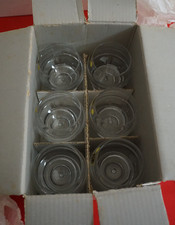 6 Bicchieri Vilca cristallo con bolla Bleikristall Hand Geschliffen Whisky 70'