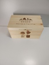 Cassetta Porta Bottiglie Legno Decoupage X Scatola Bottiglie di Vino.31x17,5x17