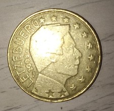 Moneta 50 CENTESIMI di Euro LETZEBUERG Lussenburgo 2008 SPL Circolata