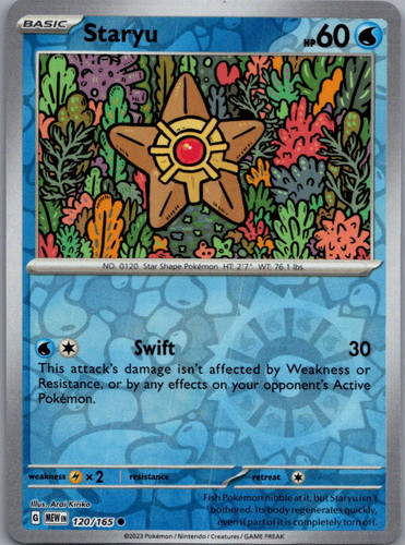 Staryu reverse holo common - common, sv