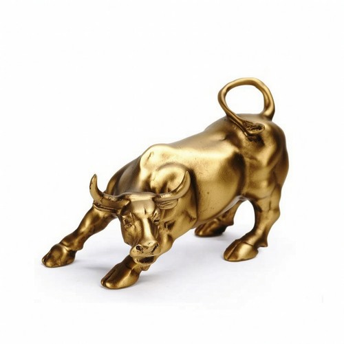 Statuetta toro dorato - di,