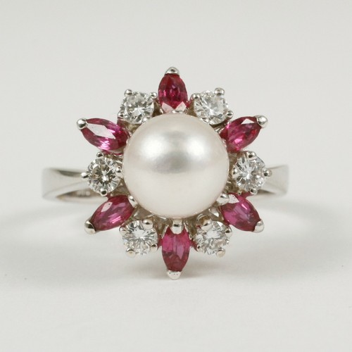 Anello 585 oro - oro, bianco