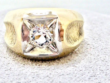 Anello solitario oro giallo - anello, 10