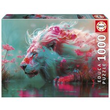 Educa - Puzzle 1000 pezzi Re dei fiori | Puzzle fantasy floreale | Misura 6 xXg4
