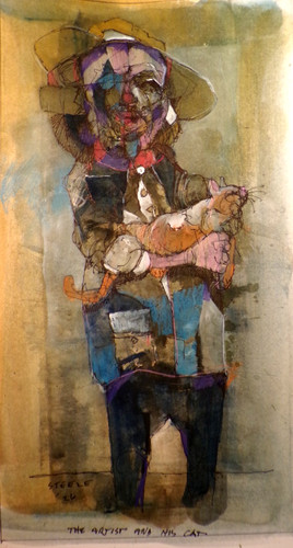 Dipinto figura contemporanea