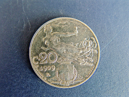 Moneta centesimi 1909 - moneta,