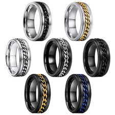 Anello in acciaio inox spinner