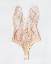 Body Donna In pizzo rosa