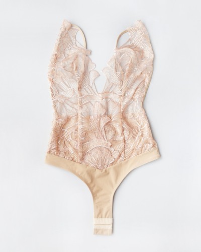 Body donna pizzo rosa - in,