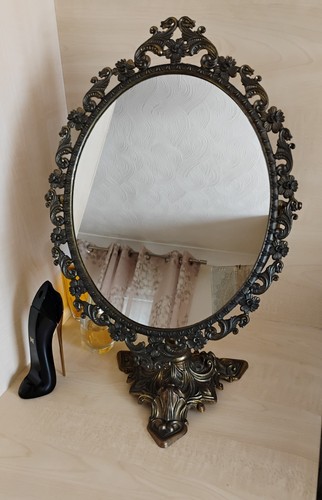 Specchio ovale vintage - , in