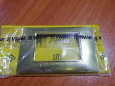 GIACENZA MAG PLACCA PLACCHETTA VIMAR 14653.24 3 MODULI 3M ORO LUCIDO PLANA