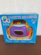 Giocattolo Vintage Riproduttore Cassette Con Microfono Anni 90.Nuovo da Negozio