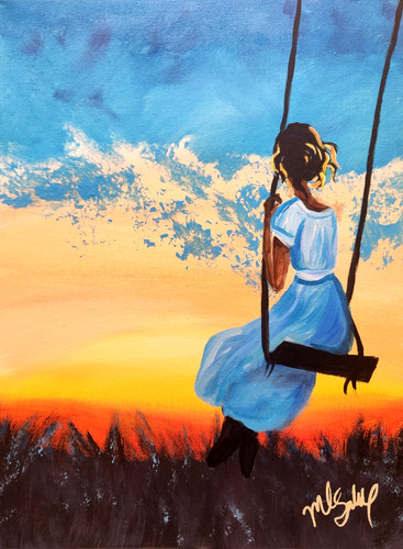 Quadro ragazza sull - quadro,