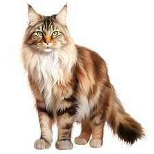 4 adesivi gatto delle foreste