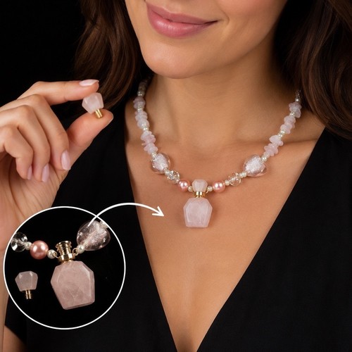 Collana con ciondolo bottiglia