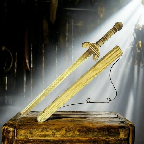 Spada legno medievale con - spada,