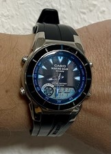 Casio Marine Gear MRP -700, orologio al quarzo, usato, acciaio inox. Fasi lunari, luce, allarmi
