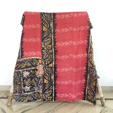 Copriletto Vintage Etnico Kantha Lancio Singolo Bohemien 1 Pz Rally Gudari