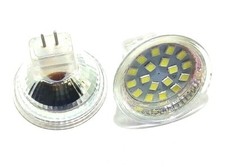 Lampadina LED  DICROICA FARETTO MR11 GU4 18 SMD 12V 24V CAMPER CASA BAGNO 6500K