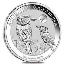 Australian Kookaburra 2017 1 Dollaro 1 OZ (31,1 gr.) Argento 999 Silver CAPSULA