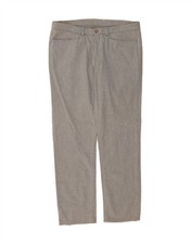 TRUSSARDI Pantalone Uomo Dritto Casual W34 L30 Grigio Gessato CZ07