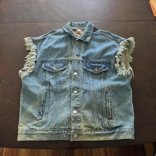 Gilet denim harley davidson - denim,