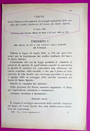 Banco santo spirito - banco, di