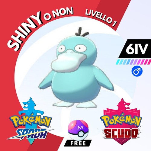 Psyduck shiny non - psyduck, iv