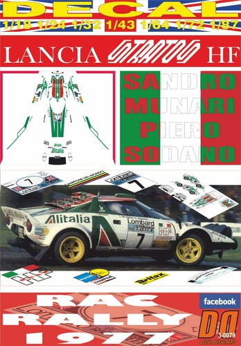 Decal lancia stratos - decal,