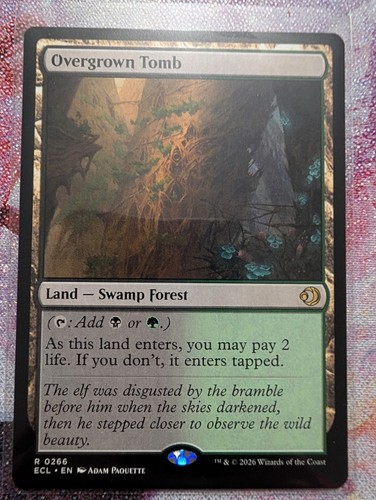 Mtg overgrown tomb 0266 - 0266, rara