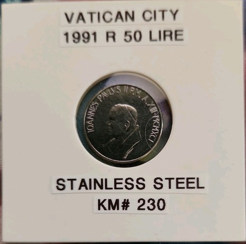 1991 vatican city lire pope - vatican,
