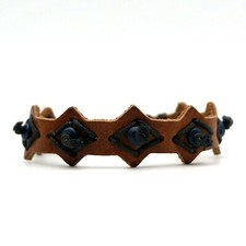 Bracciale cuoio lavorato a - lavorato,