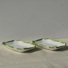 2 PIATTI IN CERAMICA DIPINTI A