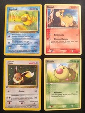 SET LOTTO 4 CARTE POKÉMON OLD