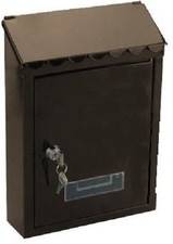 Cassetta postale casellario portalettere garden marrone lettere interno esterno