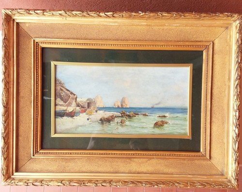 Vincenzo loria quadro capri - loria, 'capri
