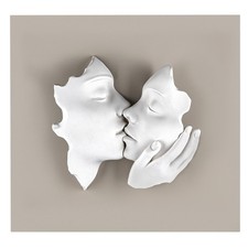 BONGELLI PREZIOSI Quadro Bacio Pannello Nocciola 50x50cm Marmorino