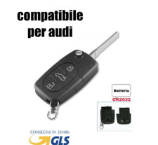 ??Guscio Chiave Cover Telecomando 3T CR2032 Auto PER AUDI Q5 A1 A3 A4 A6 A8