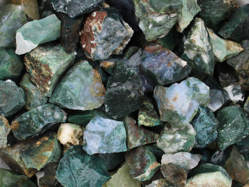 Agata muschio rocce - rocce, grezze