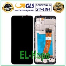 DISPLAY LCD + FRAME PER SAMSUNG GALAXY A02S SM A025G TOUCH SCREEN ASSEMBLATO