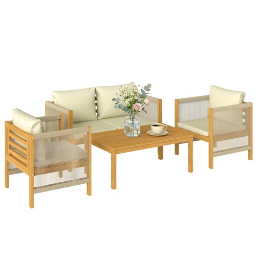 Outsunny set esterno con - set,