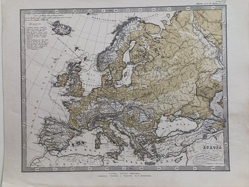 Antica carta geografica - antica,