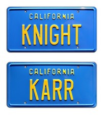 Cavaliere Cavaliere | KITT Trans Am | KNIGHT + KARR | Combo targa Prop timbrato