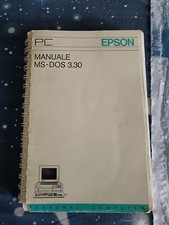 manuali originali DOS 3.30 e per Epson PC AX/AX2