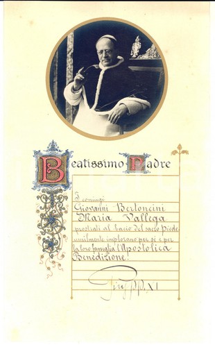 1930 papa pio - ca, xi