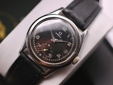 Orologio manuale Omega militare vintage 1947 'piccoli secondi' quadrante nero | 2450,5